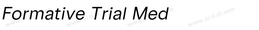 Formative Trial Med字体转换